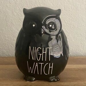 Rae Dunn 8” Black Owl Figurine *NWT*